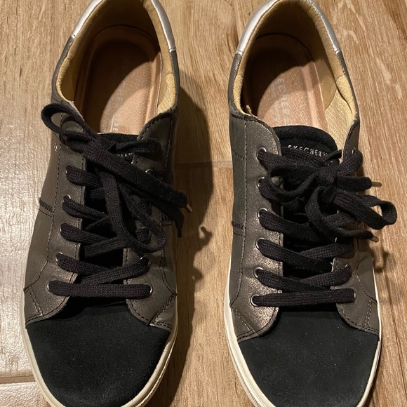 Skechers Street-Los Angels Sneakers, color: Hunter Green/Black/Silver Sz10 - Picture 2 of 7